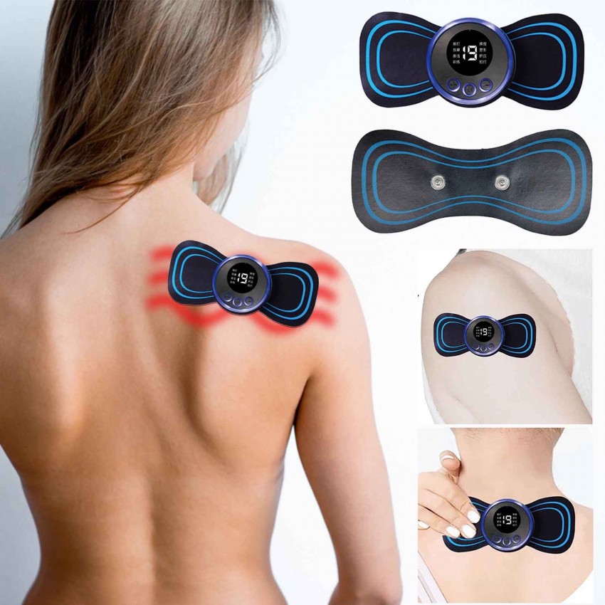 Miếng dán bấm huyệt Mini Massager tích thích hợp 8 chính sách xoa bóp xung năng lượng điện vật lý cơ trị liệu
