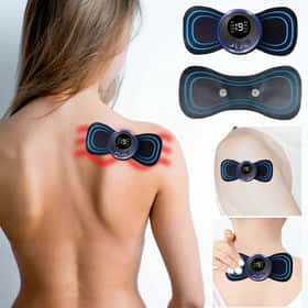 Miếng dán bấm huyệt Mini Massager tích hợp 8 chế độ mát xa xung điện vật lý trị liệu